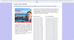 Desktop Screenshot of liste-de-mots.com